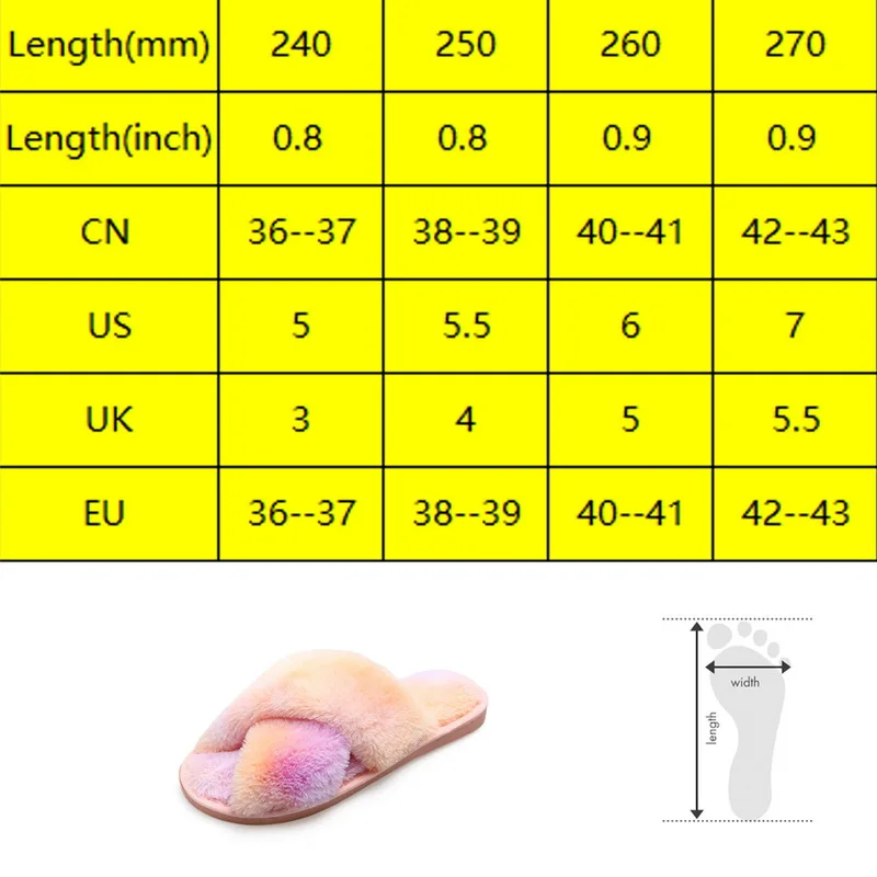 

2021 New Autumn Winter House Women Fur Slippers Multi Color Comfortable Flat Ladies Shoes Non Slip Indoor Ladies Furry Slippers