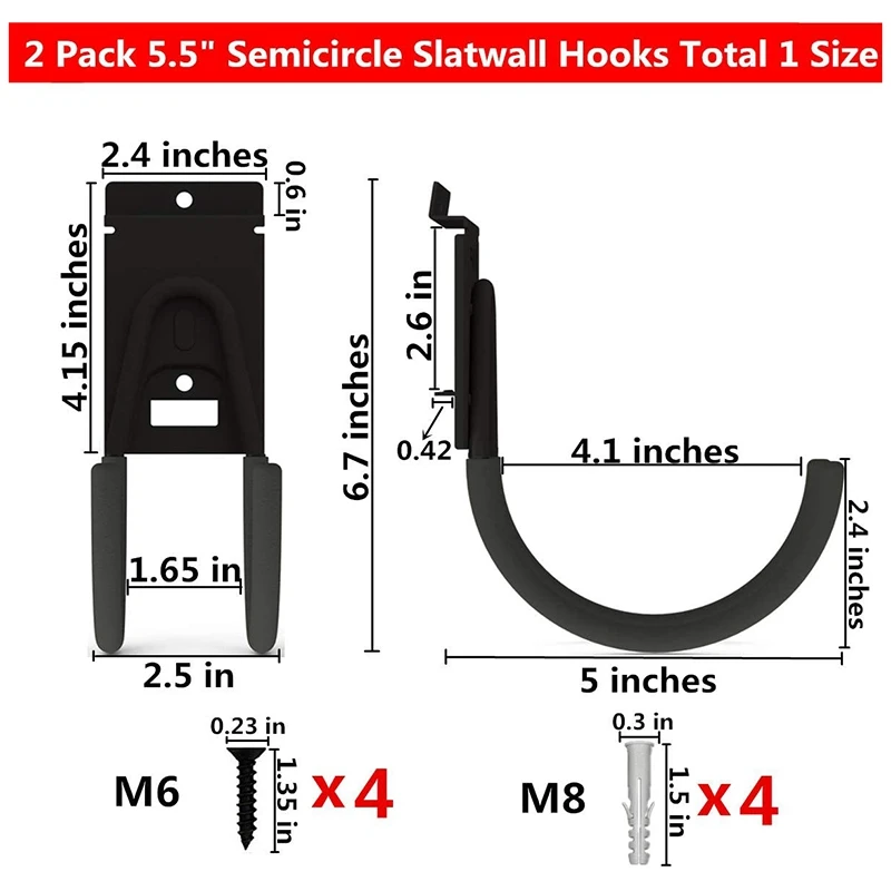 Сланец практические двойной крюк гараж для хранения держатель инструмента