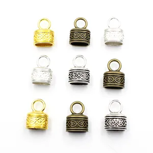 Обжимные концевые зажимы для шнура 10x6 мм, наконечники пряжки для ожерелья, браслета, веревки, коннекторы, застежки, аксессуары сделай сам 18x1 3 мм 20 шт. K00843