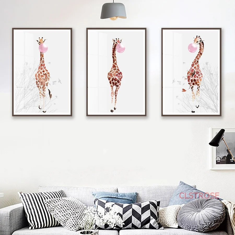 Nordic украшения дома современного искусства небольшой свежий животных