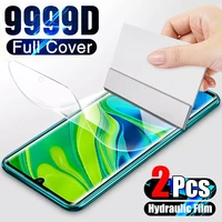2 4pcs full cover hydrogel film for poco x3 pro f2 m2 pro smart phone screen protectors for xiaomi poco f3 m3 x3 nfc soft film