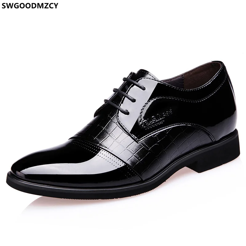 

Italiano Oxford Shoes for Men Patent Leather Men Formal Shoes Casuales Office 2023 Elevator Shoes for Men Wedding Dress Zapatos
