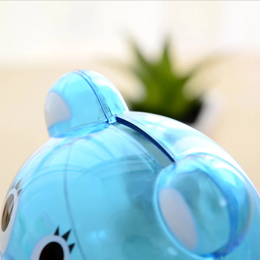 Детская пластиковая Копилка в виде медведя прозрачная свинка копилка Hucha Infantil