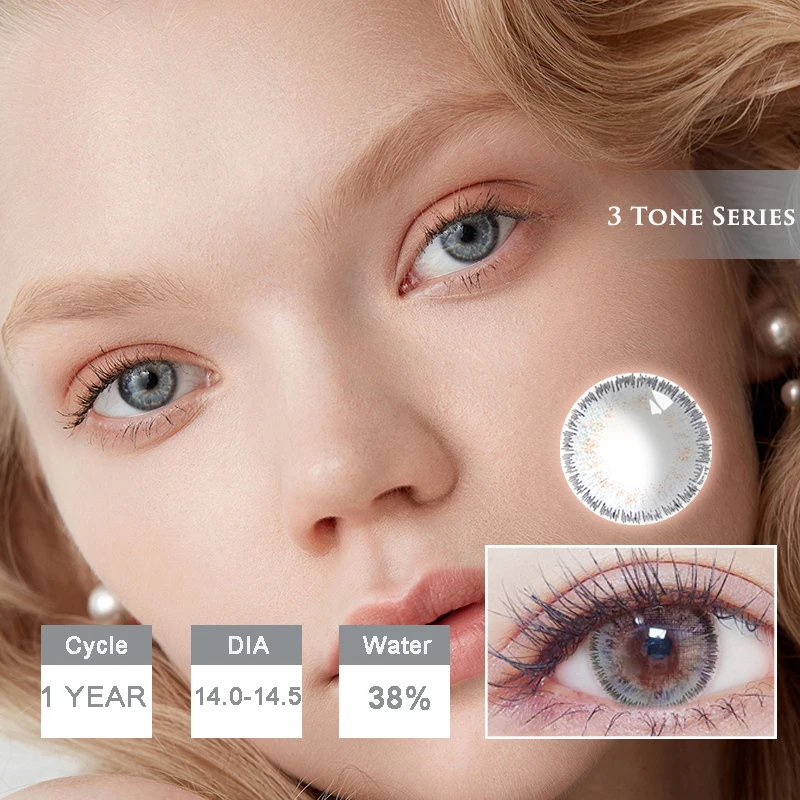 

2pcs/pair Super Natural Small Pupil Colored Contact Lenses for Eyes Annually Angel Series 5 Colors Available