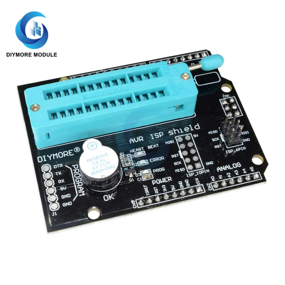 AVR ISP Программа расширения щит модуль с зуммером Светодиодный индикатор для Arduino R3
