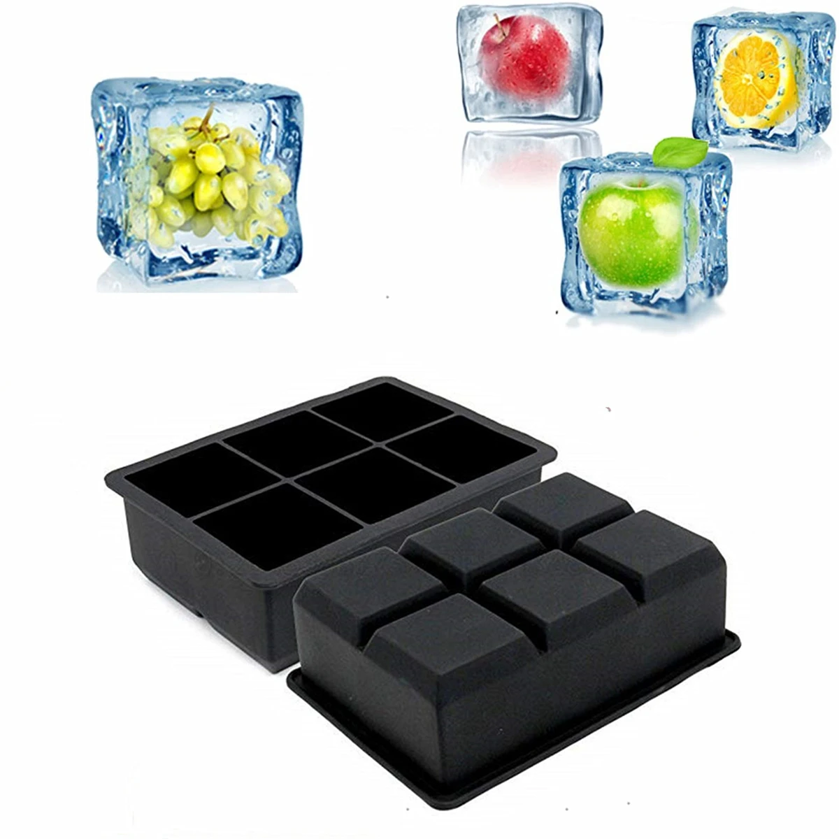 Силиконовая форма для льда желе 6 ячеек|Мороженицы| |