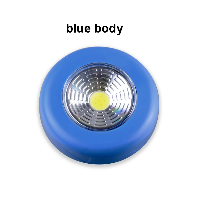 Type C blue shell Беспроводной COB светодиодный ночной Светильник легко липкий Кухня светильник 3 Вт, 5 Вт, Батарея питание ночник для шкаф Лестницы Пресс переключатель - Испускаемый цвет: Type C blue shell