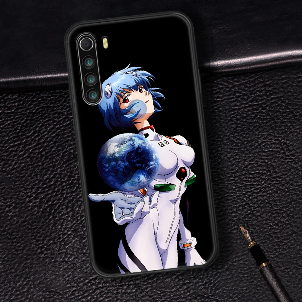 

EVA EVANGELION Anime Cartoon Phone Case Cover Hull For XIAOMI Redmi 7 7A 8 8A 9 9C Note 6 7 8 9 9S K20 Pro K30 black Hoesjes