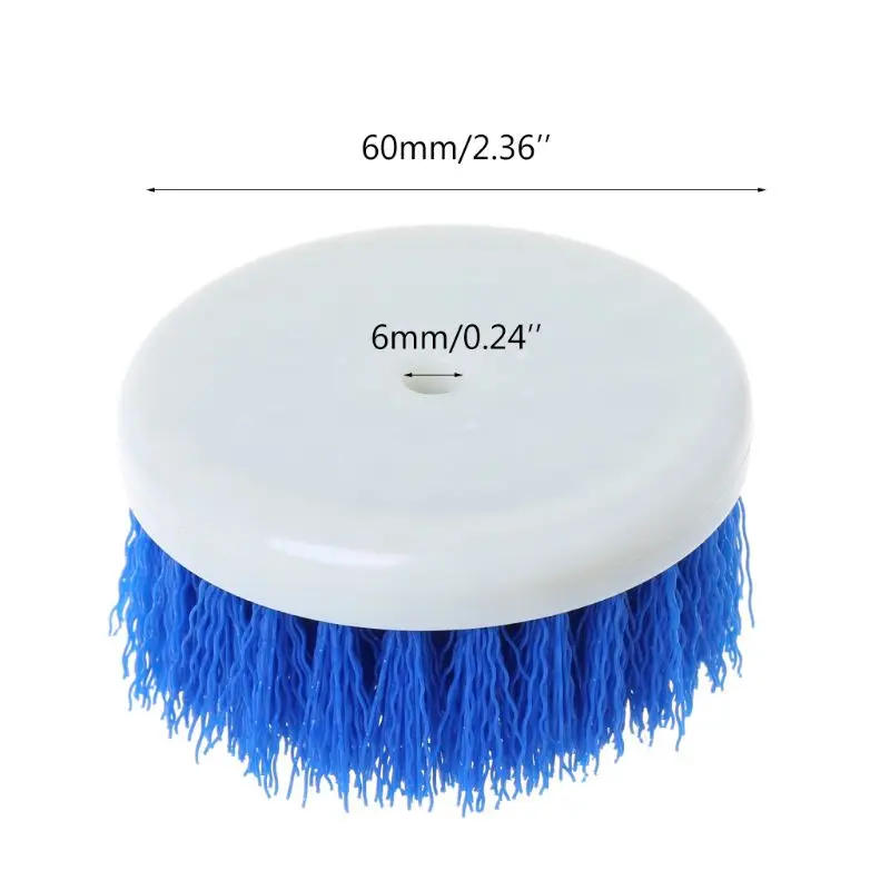

60mm Drill Powered Scrub Drill Brush Head For Cleaning Ceramic Shower Tub Carpet