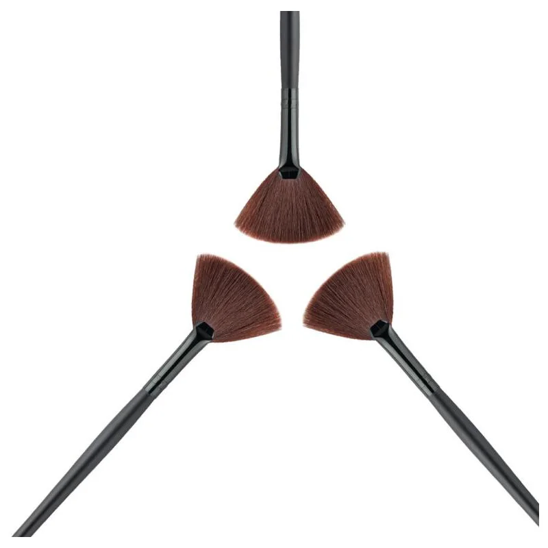 Инструменты для макияжа кисть в форме веера основы хайлайтер Контурные Румяна