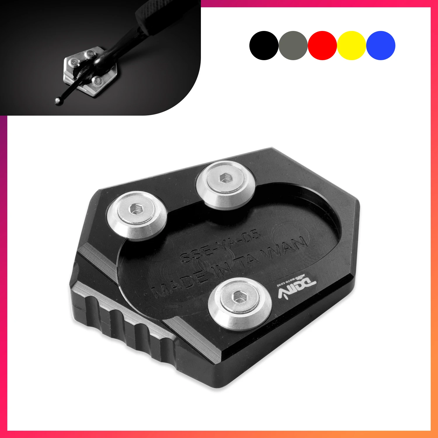 

For Yamaha MT-09 MT09 MT 09 FZ-09 FZ09 FZ 09 2014-2017 Motocycle Kickstand Extension Plate Side Stand