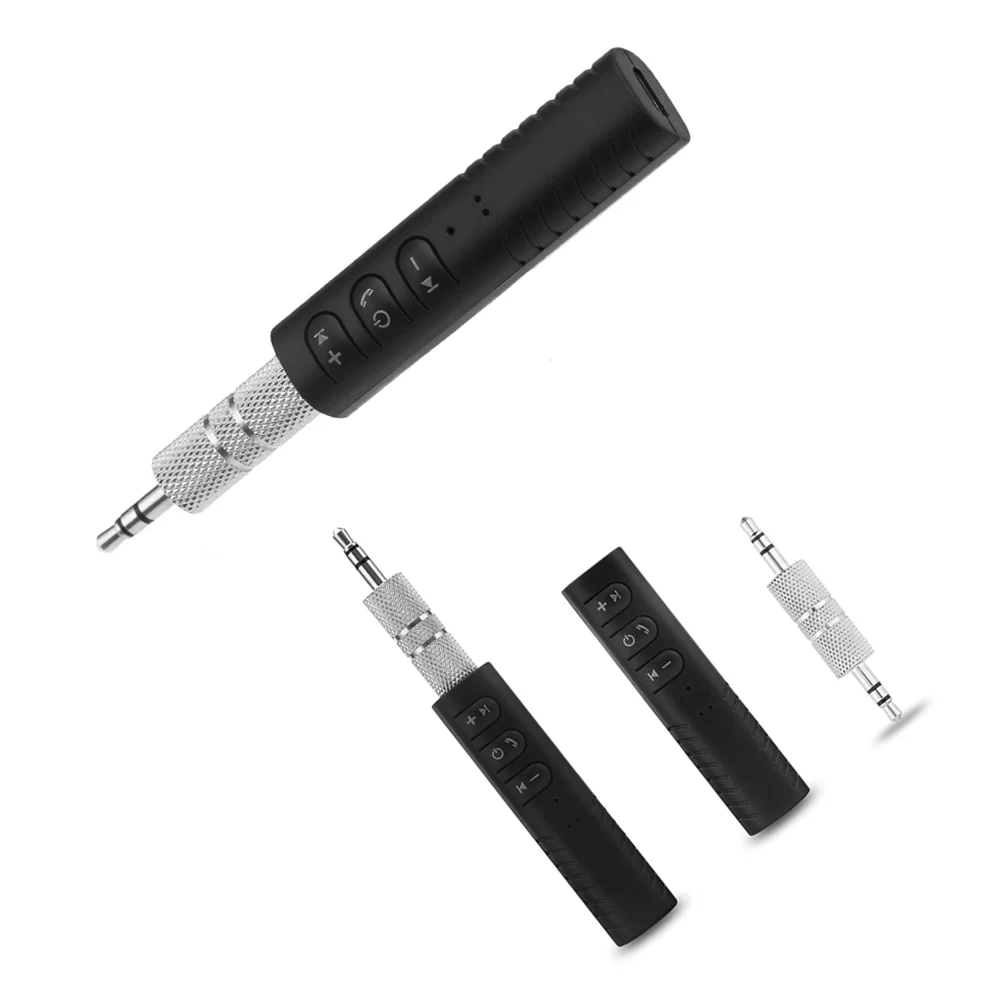 Mini Handsfree AUX Bluetooth USB Music Audio Receiver Bluetooth Car Kit 3.5mm Jack Adapter for Speaker Headphone Car AUX