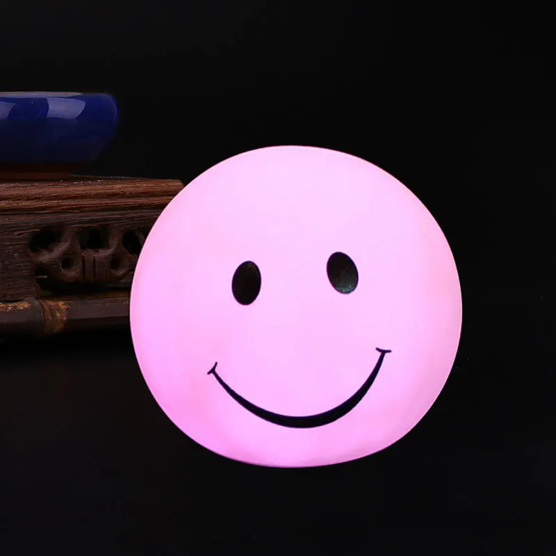 Smile Face LED 7 Color Night Light Bright Lamp Mood Room Home Bedroom Gifts | Лампы и освещение