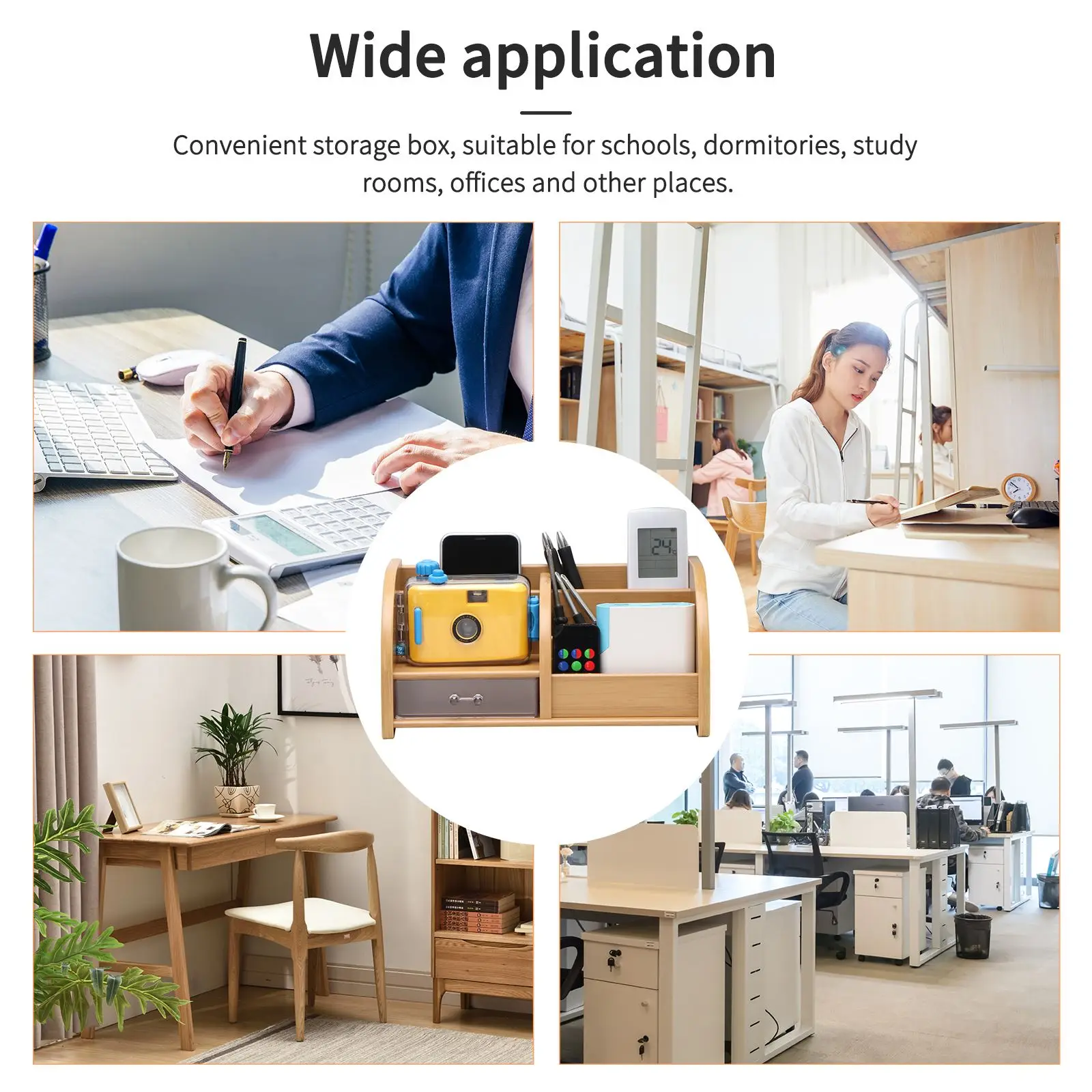 

Отсеков Многофункциональный из искусственной кожи офисный Настольный органайзер ящик для хранения Канцелярии коллекция ручка держатель с...