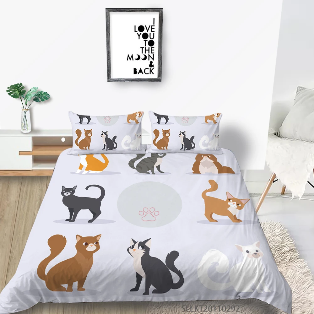 

Sunshine Creative Cartoon Bedding Set King Size Duvet Cover Set Bedroom Decoration For Children Adult Modern Home Bed Set