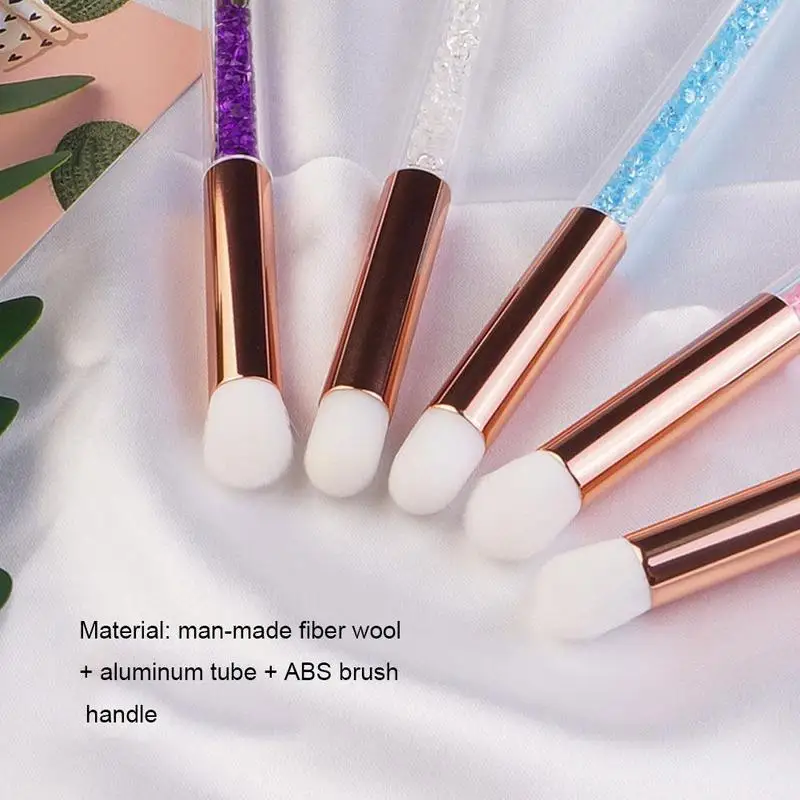 

New Crystal Eyelash Cleaning Brush For Eyelash Extensions Tools Cleanser Washing Makeup Brush Eyelash Lash Extensions Applicator