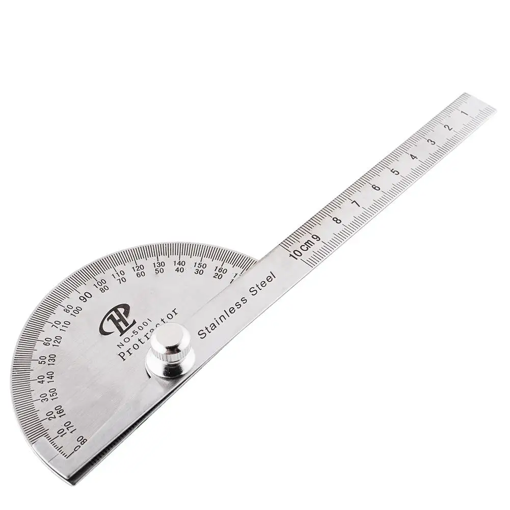 

Stainless 180 Steel Rotary Protractor Angle Finder Rule Measure Gauge Tool Kit