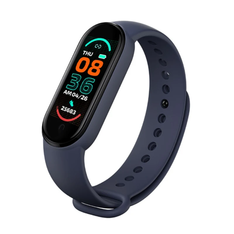 1PC M6 Smart Bracelet Watch Fitness Tracker Heart Rate Blood Pressure Monitor Color Screen IP67 Waterproof Smart Watch