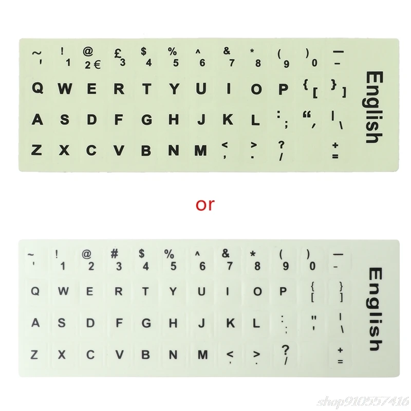 

Fluorescent Keyboard Stickers Luminous Waterproof Keyboard Protective Film O10 20 Dropshpping