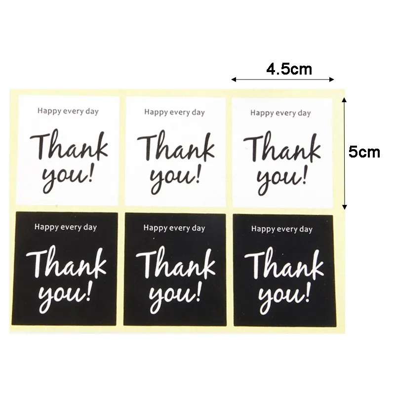 

600pcs/lot wholesale Black&white thank you sealing sticker moon cake snowflake pastry packaging box decorative sticker DIY