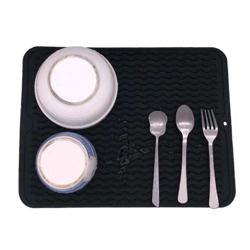 Multifunctional Silicone Drain Mat Drying Dishes Pad Heat Resistant Slip-proof Tray Set Massage Mats For Kitchen Dish | Дом и сад