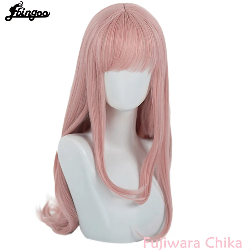 【Ebingoo】 Новый Fujiwara тика парик Кагуя sama Love is война длинные светильник розовый