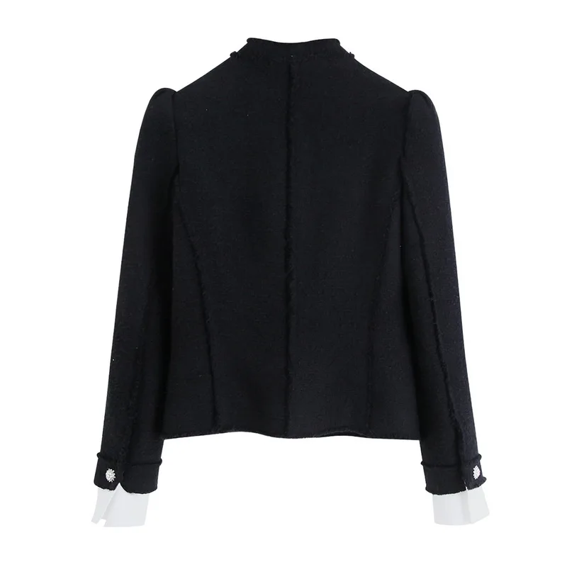 Женское пальто осень 2019 Новая модная шерстяная куртка двубортные Топы