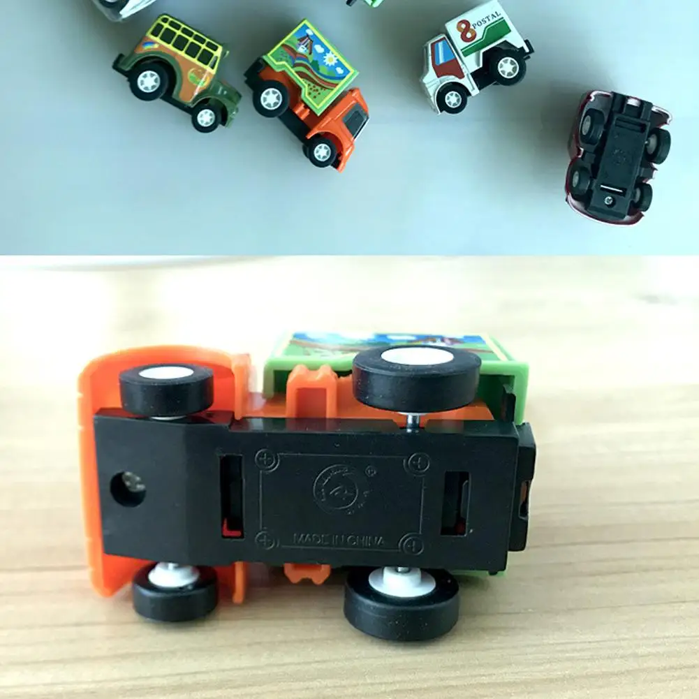 

6pcs Mini Engineering Model Car Plastic Construction Vehicle Kid Gift Toy Random Ability Training Hands-on Brain and Interest