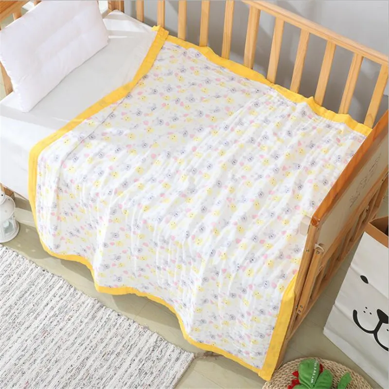 6 слоев марли для младенцев 110*120 см одеяло приема детское постельное белье марля