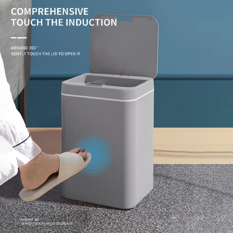 

4 Gallon Trash Can Automatic Touchless Intelligent Induction Motion Sensor Waste Bin for Kitchen Office Bathroom wholesales