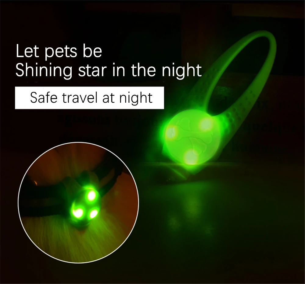 Ожерелье с подсветкой для домашних животных и собак|ID бирки| |