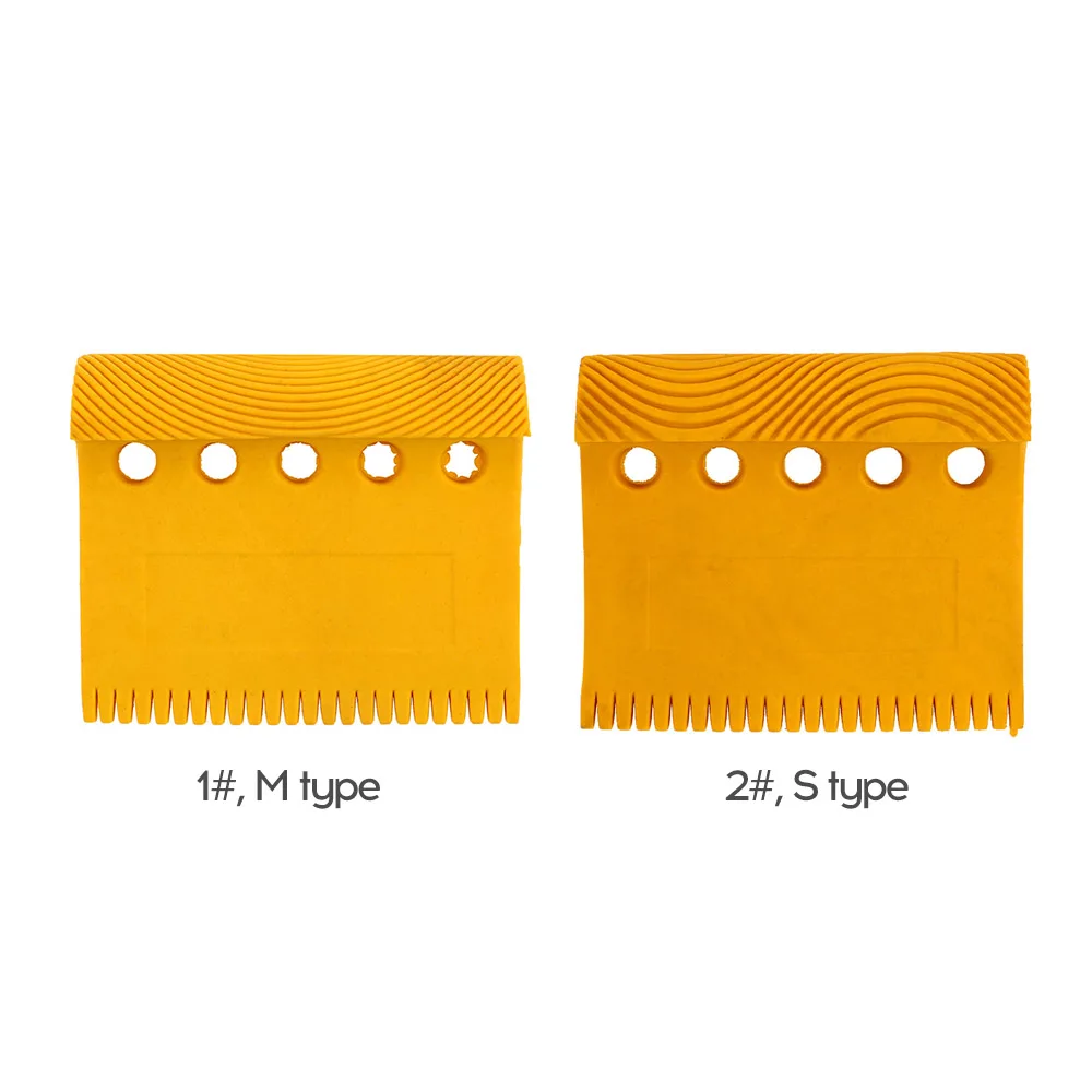 Резиновый инструмент для рисования по дереву с пятью отверстиями желтого цвета