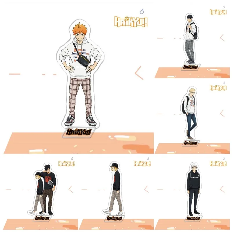 

2021 Hot Anime Haikyuu!! Stand Sign Acrylic Desk Stand Figure Models Anime Activities Fans Gifts Desk Action Toys Decor Gift