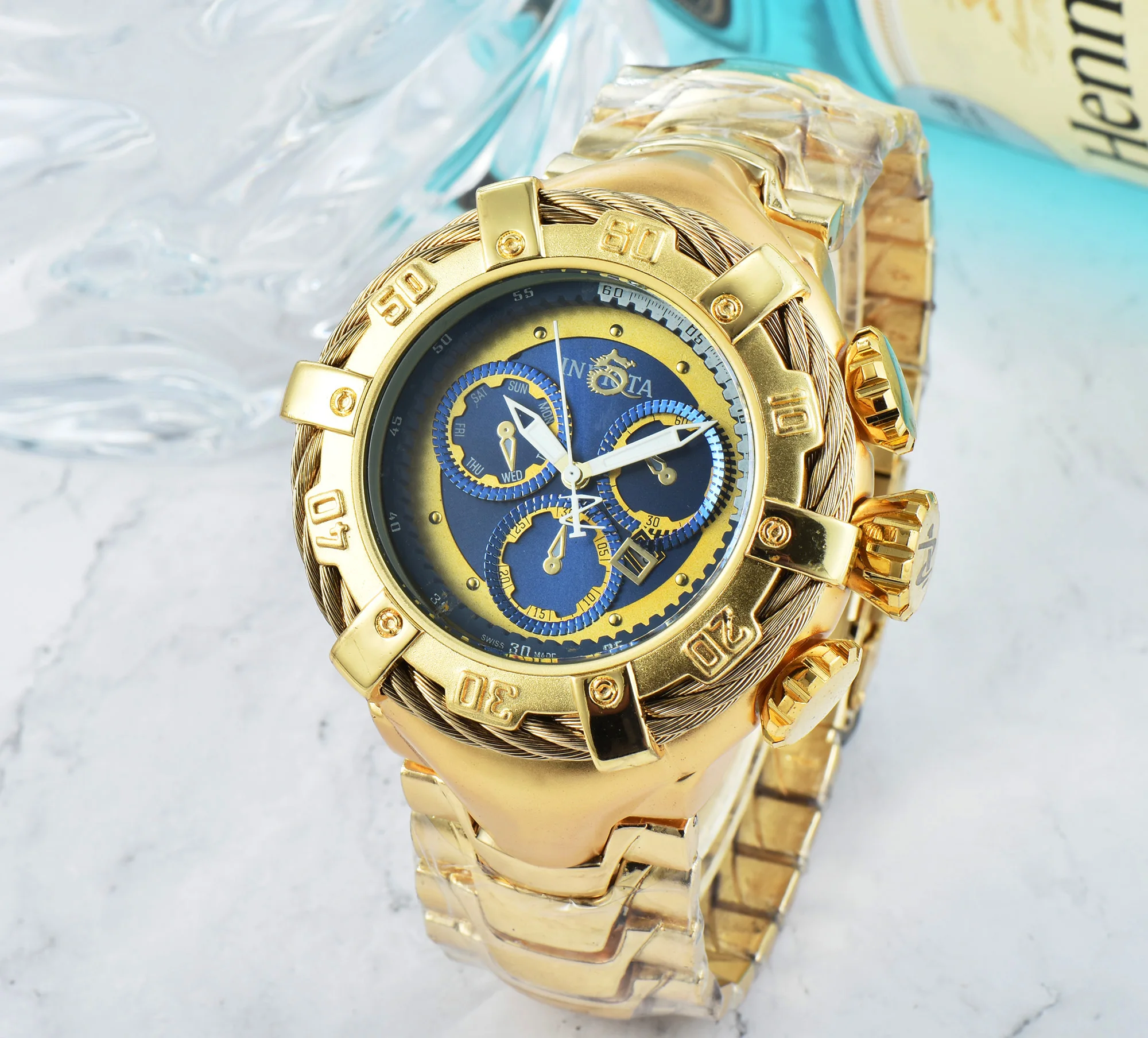 

Men's classic brand AAA + stainless steel quartz watch TS-0033