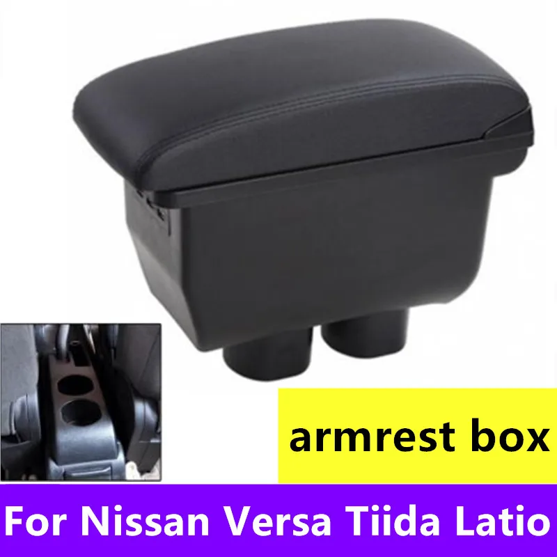 Подлокотник для Nissan Versa Tiida Latio 2007-2011 центральный консольный ящик хранения 2008 2009 2010