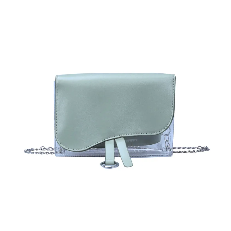 

Fashion shoulder backpack transparent mother bag trend diagonal mobile phone bag new women's bag stall supply