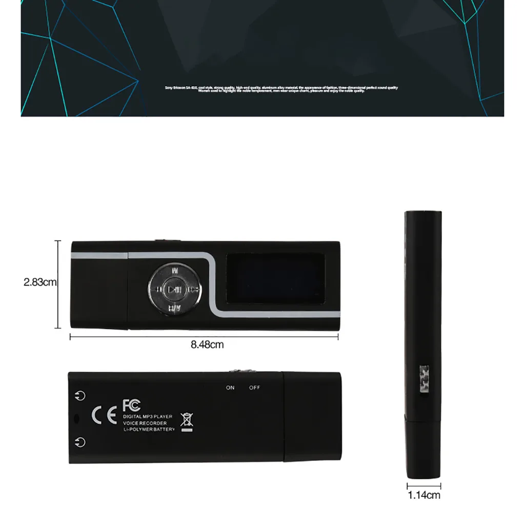 USB MP3 музыкальный плеер ЖК-экран Расширительная карта разъем до 32 Гб белый mp3-плеер