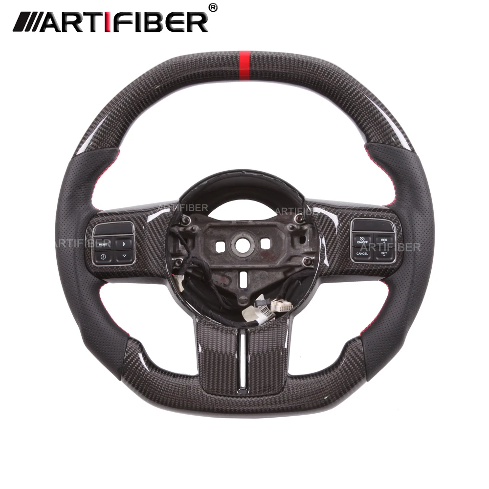 

Carbon Fiber Steering Wheel for Jeep Wragnler Grand Cherokee Compass Patriot