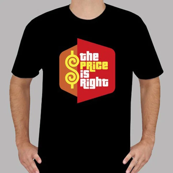 

Новинка цена подходящая Мужская черная футболка с логотипом ТВ-игры шоу