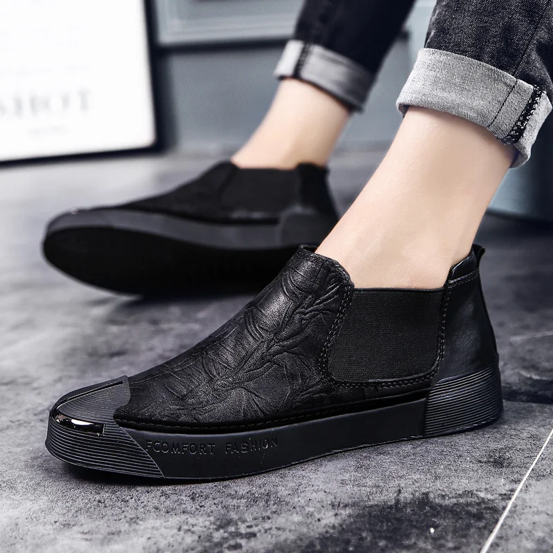 Мужские лоферы Уличная дышащая обувь Роскошные Мокасины без застежки
