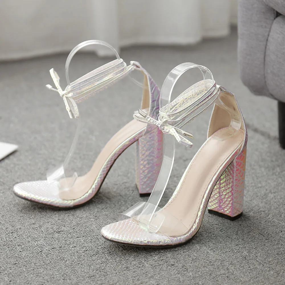 SARAIRIS/женские модные босоножки с прозрачными ремешками Сезон лето Милые Розовые