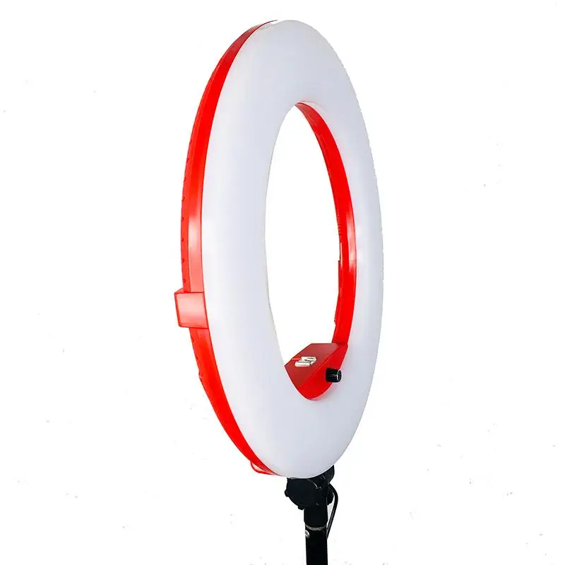 

Yidoblo Red FE-480II 5500K Dimmable Camera Photo/Studio/Phone/Video 18\" 96W 480 LED Ring Light LED Lamp+ 200cm tripod +Bag Kit