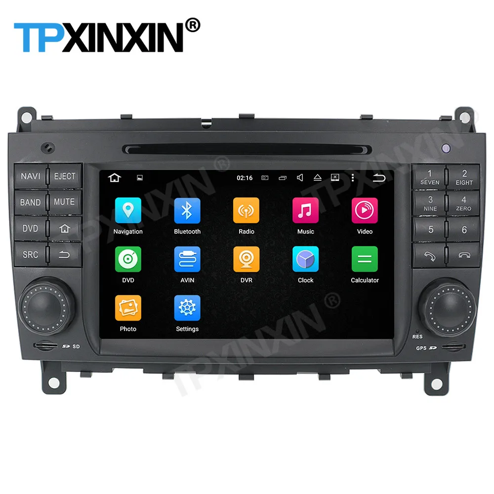 저렴한 Carplay-자동차 라디오 스테레오 스크린 무선 안드로이드 벤츠 CLK W209 GPS 플레이어 오디오 헤드 유닛, 벤츠 CLK W209 2006 2007 2008 2009 2010 2011 2012