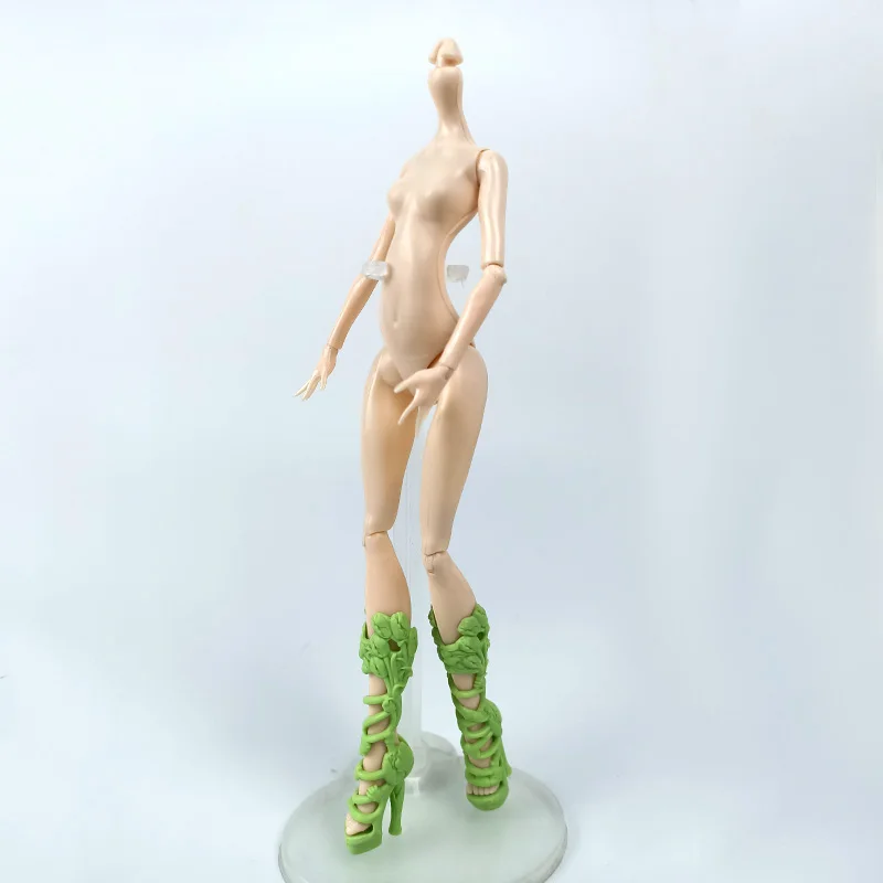 Зеленая модная обувь для куклы Monster High Doll на высоком каблуке ботинки Ever After 1/6