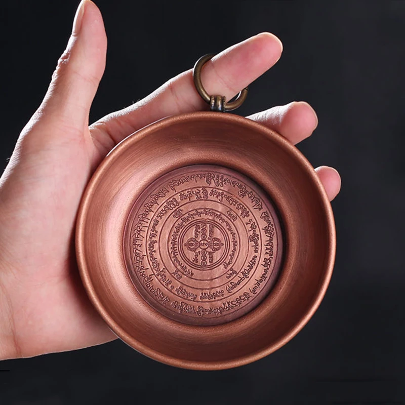 Многофункциональная красная медная буддийская миска полезный Тибетский поднос