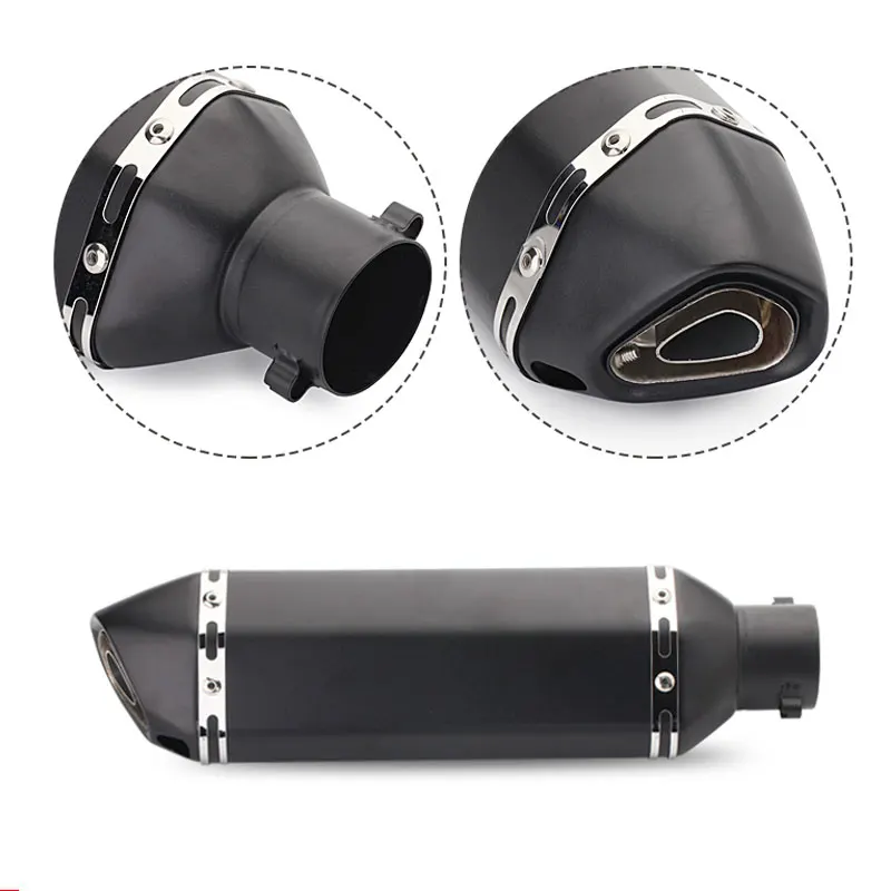 

Universal Motorcycle Exhaust Pipe Muffler Motor Escape Moto Left & Right For RC390 Z800 GSXR750 TMAX530 XMAX300.250 CBR500 Mt09