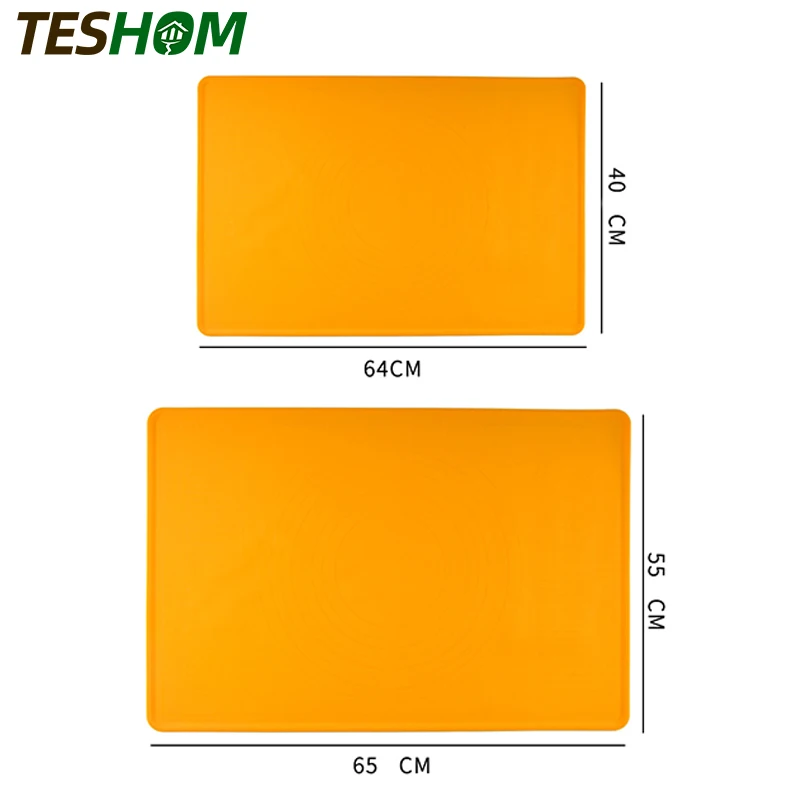 

New Color Silicone Non-Stick Thickening Mat Scale Kitchen Baking Tool Pastry Cake Board Large High Temperature Rolling Dough Pad