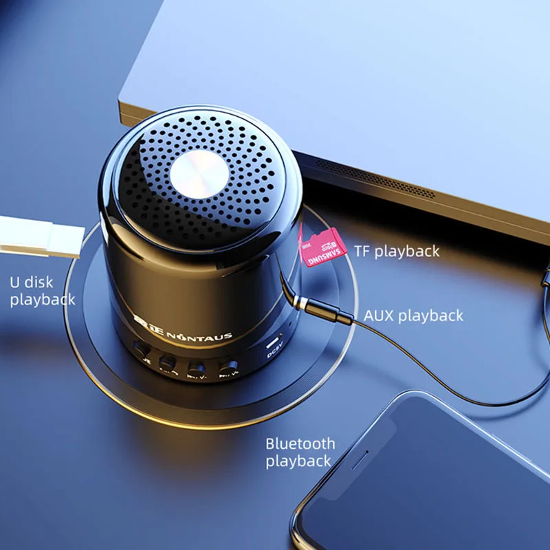 Bluetooth-динамик портативный беспроводной мини-сабвуфер с поддержкой TF-карт |