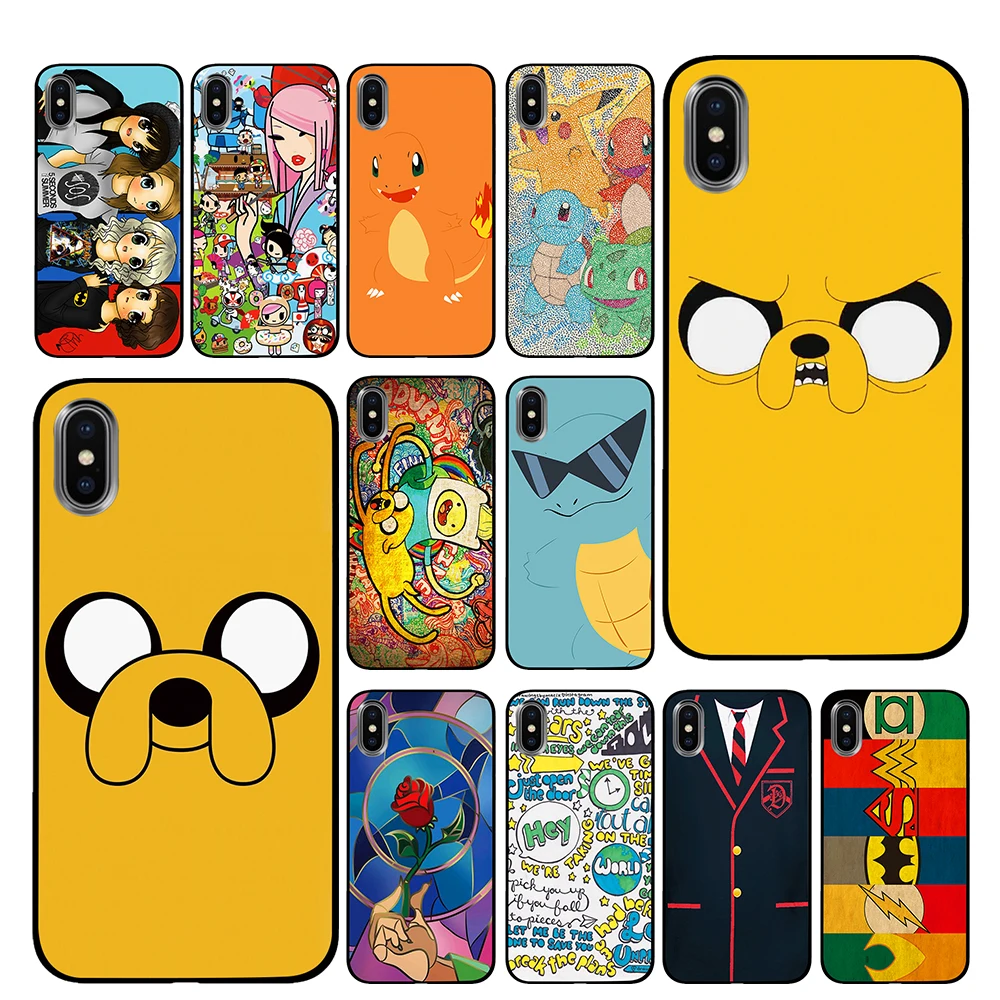 TOKIDOKI японский черный ТПУ для iPhone 5 5S SE 6 6s 7 8 Plus X XS Max XR чехлы