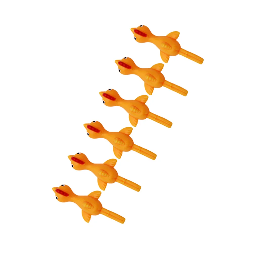 

10pcs Catapult Chicken Toys Creative Flying Turkey Slingshot Tricky Toys Stretchy Funny Chickens Toys Easter Party Activity for